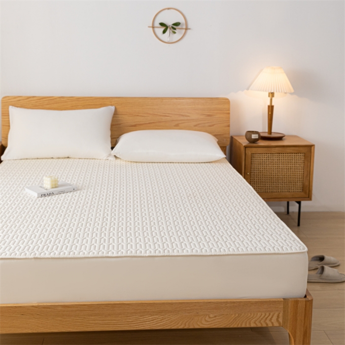 91家纺网 家纺一手货源 找家纺 鑫钰 2023新款经典款防水床笠 金典款-优雅白