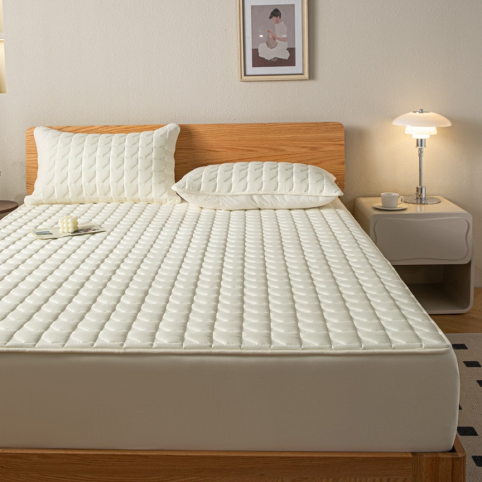 91家纺网 家纺一手货源 找家纺 （总）鑫钰 2023新款菱形格防水床笠