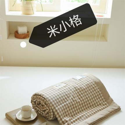 91家纺网 家纺一手货源 找家纺 （总）寐眠 2023新款全棉色织水洗棉夏被四件套被芯夏凉被子