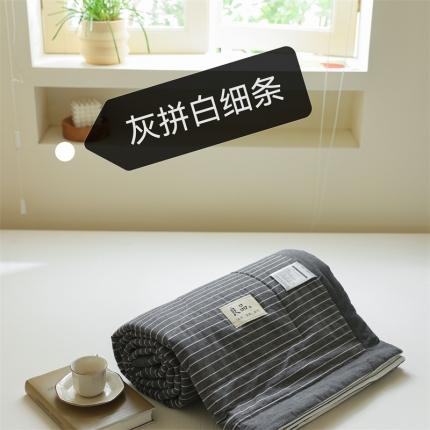 91家纺网 家纺一手货源 找家纺 （总）寐眠 2023新款全棉色织水洗棉夏被四件套被芯夏凉被子