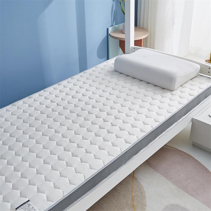 91家纺网 家纺一手货源 找家纺 鹿辉 2023新款烫画牛奶丝立体床垫学生款 如意兔白足球