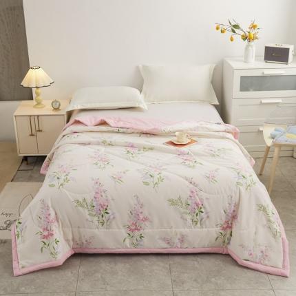 91家纺网 家纺一手货源 找家纺 易博 热卖全棉印花夏被 半亩花语