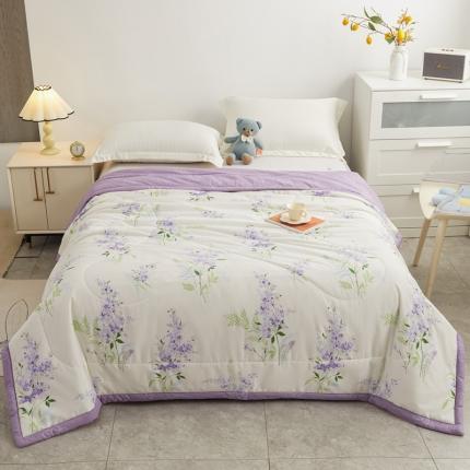 91家纺网 家纺一手货源 找家纺 易博 热卖全棉印花夏被 空谷幽兰