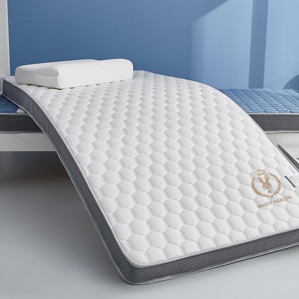 91家纺网 家纺一手货源 找家纺 （总）鹿辉 2023新款烫画牛奶丝立体床垫学生床垫