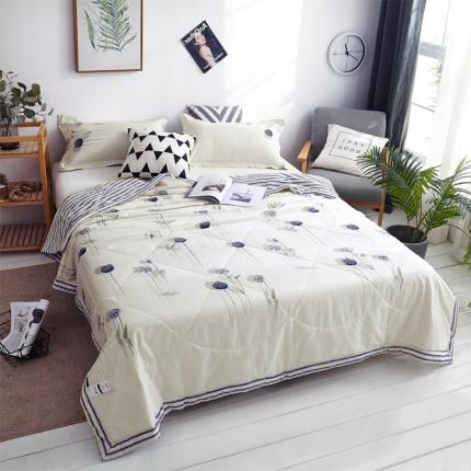 91家纺网 家纺一手货源 找家纺 易博 热卖全棉印花夏被 薰衣草