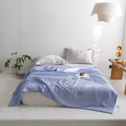 91家纺网 家纺一手货源 找家纺 珺柔 2023新款凉感丝纯色夏被--嵌绳系列 金黄