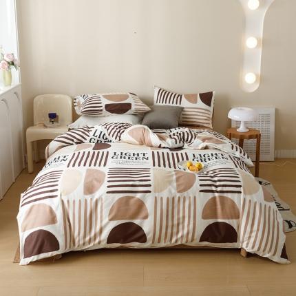 91家纺网 家纺一手货源 找家纺 2023新款40支纱全棉13070锁边工艺款四件套系列 嘉兰