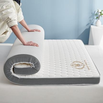 91家纺网 家纺一手货源 找家纺 鹿辉2023新款烫画牛奶丝立体床垫 如意兔白足球