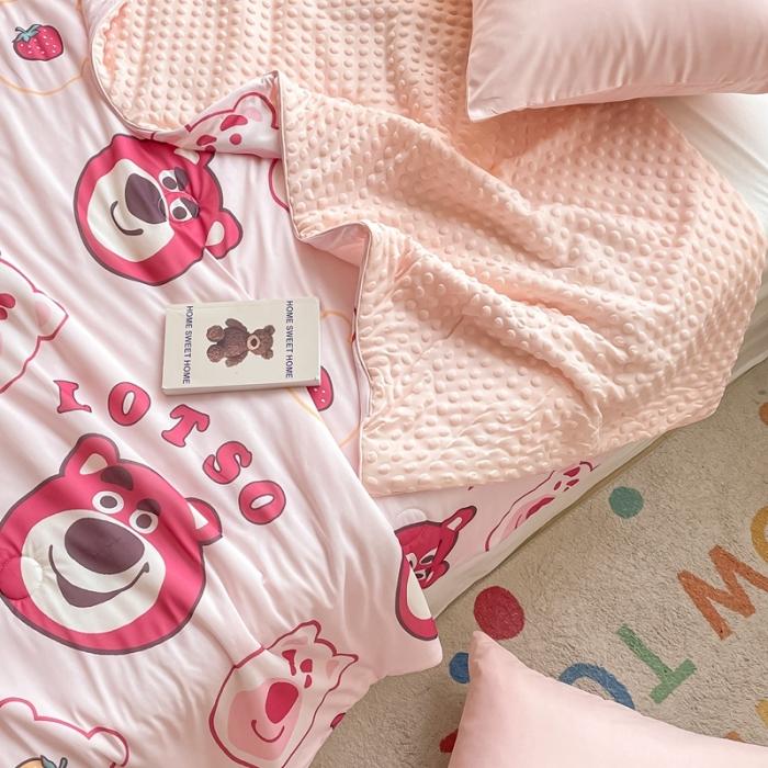 91家纺网 家纺一手货源 找家纺 （总）大彩家居2023凉感丝豆豆被夏被被子夏凉被空调被