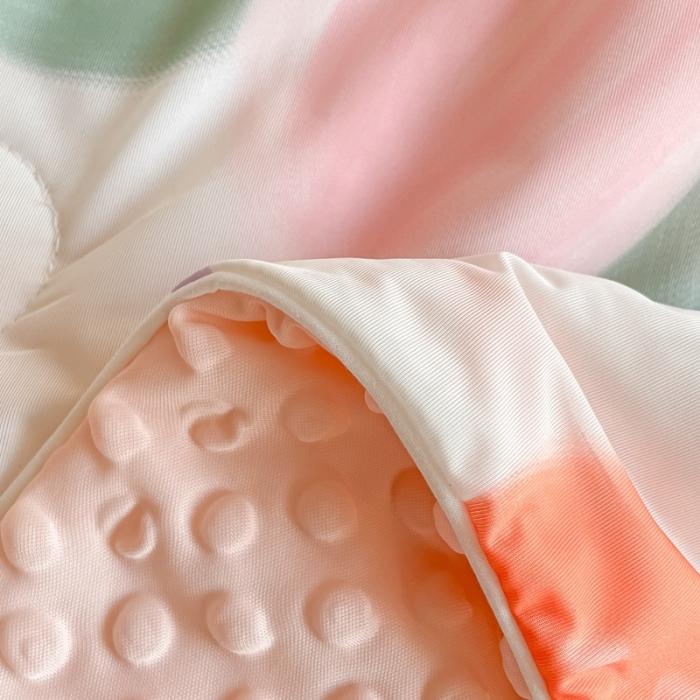 91家纺网 家纺一手货源 找家纺 大彩家居2023凉感丝豆豆被夏被被子夏凉被空调被 生如夏花