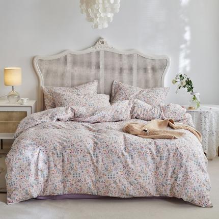 91家纺网 家纺一手货源 找家纺 （总）荣轩家居 2023新款A类全棉双层纱印花四件套