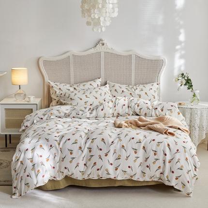 91家纺网 家纺一手货源 找家纺 （总）荣轩家居 2023新款A类全棉双层纱印花四件套