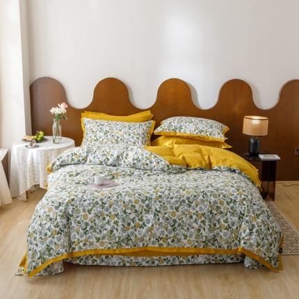 91家纺网 家纺一手货源 找家纺 (总) 富瑞阁 2024新款全棉斜纹水洗棉四件套