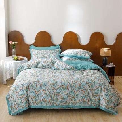 91家纺网 家纺一手货源 找家纺 (总) 富瑞阁 2024新款全棉斜纹水洗棉四件套