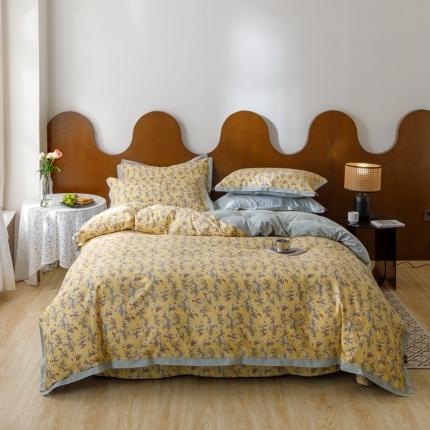 91家纺网 家纺一手货源 找家纺 (总) 富瑞阁 2024新款全棉斜纹水洗棉四件套