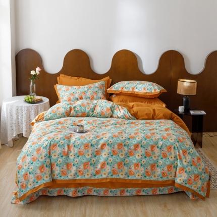 91家纺网 家纺一手货源 找家纺 (总) 富瑞阁 2024新款全棉斜纹水洗棉四件套