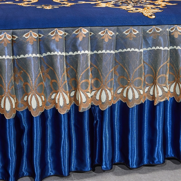 91家纺网 家纺一手货源 找家纺 艾裙海 2025新款冰丝凉席三件套系列-床裙款 巴黎风尚