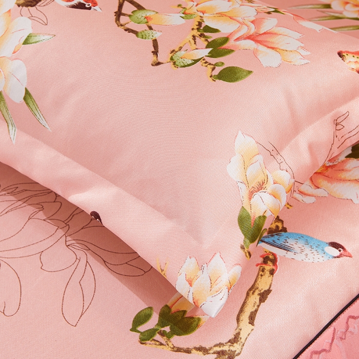 91家纺网 家纺一手货源 找家纺 艾裙海 2025新款冰丝凉席三件套系列-床裙款 春暖花开