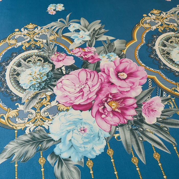 91家纺网 家纺一手货源 找家纺 艾裙海 2025新款冰丝凉席三件套系列-床裙款 富贵人生