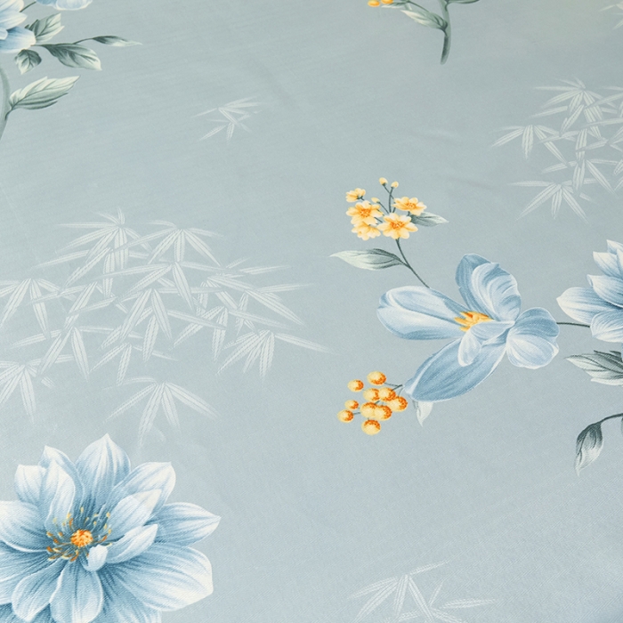 91家纺网 家纺一手货源 找家纺 艾裙海 2025新款冰丝凉席三件套系列-床裙款 雅兰花开