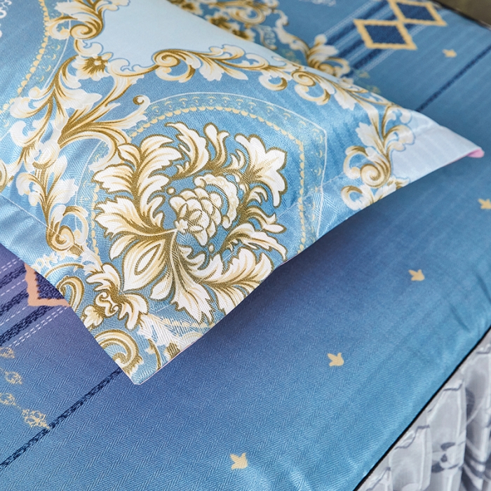 91家纺网 家纺一手货源 找家纺 艾裙海 2025新款冰丝凉席三件套系列-床裙款 欧式风情