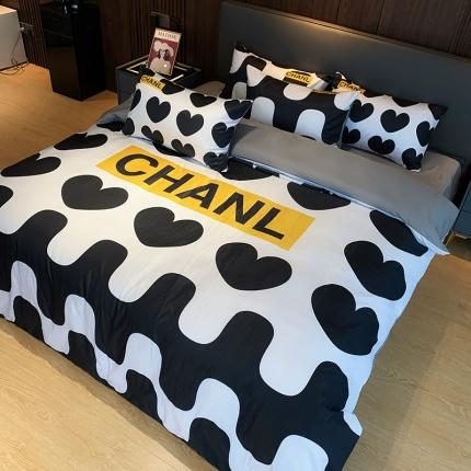 91家纺网 家纺一手货源 找家纺 （总）色鬼布艺 2023新款水洗真丝大牌风四件套