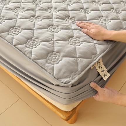 （总）给笠 2023新款 纯色原棉玉米纤维夹棉床笠