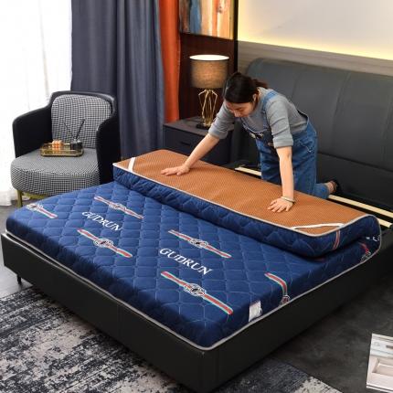 91家纺网 家纺一手货源 找家纺 （总）张先生2024印花大床双面藤席+床垫