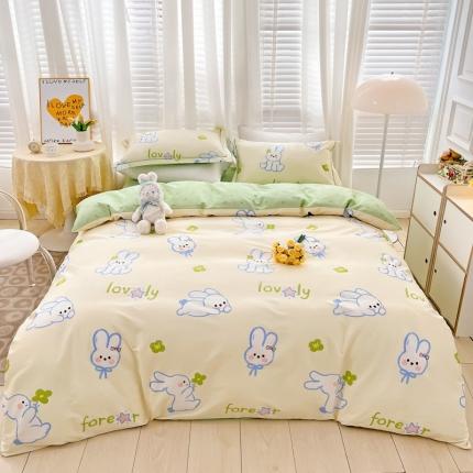 91家纺网 家纺一手货源 找家纺 （总）乐童 2024网红直播爆款吊边＋一字绣工艺款四件套（五）