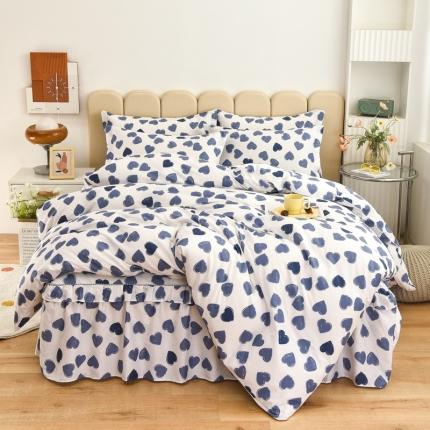 91家纺网 家纺一手货源 找家纺 (总)名优  2023新款13070韩版床裙四件套