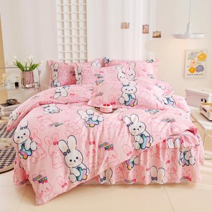 91家纺网 家纺一手货源 找家纺 (总)名优  2023新款13070韩版床裙四件套