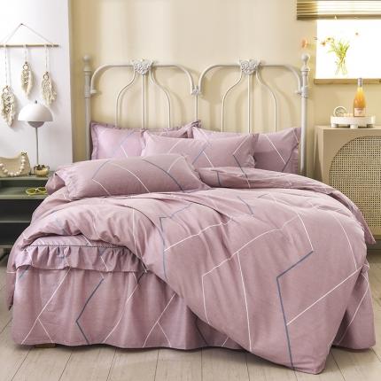 91家纺网 家纺一手货源 找家纺 (总)名优  2023新款13070韩版床裙四件套