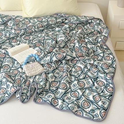 91家纺网 家纺一手货源 找家纺 （总）灰鲸 2025新款 A类针织棉夏被