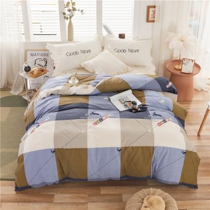 91家纺网 家纺一手货源 找家纺 （总）名优 2023新款13070全棉印花单被套