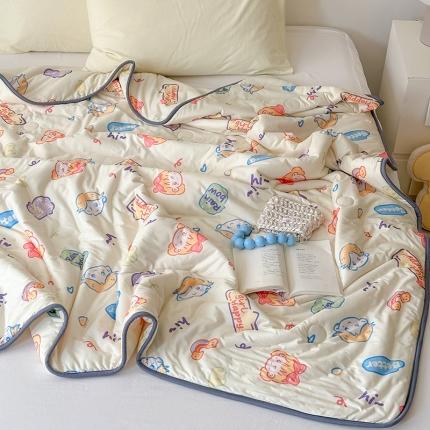 91家纺网 家纺一手货源 找家纺 （总）灰鲸 2025新款 A类针织棉夏被