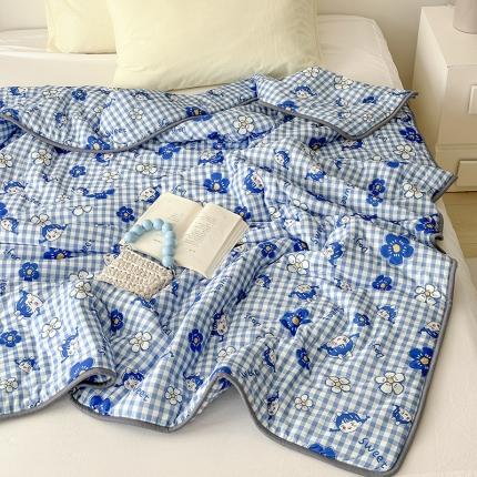 91家纺网 家纺一手货源 找家纺 （总）灰鲸 2025新款 A类针织棉夏被