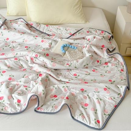 91家纺网 家纺一手货源 找家纺 （总）灰鲸 2025新款 A类针织棉夏被