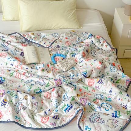 91家纺网 家纺一手货源 找家纺 （总）灰鲸 2025新款 A类针织棉夏被