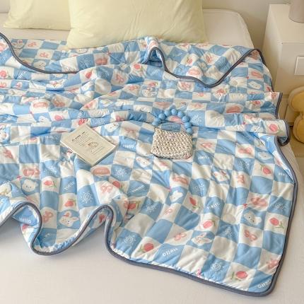 91家纺网 家纺一手货源 找家纺 （总）灰鲸 2025新款 A类针织棉夏被