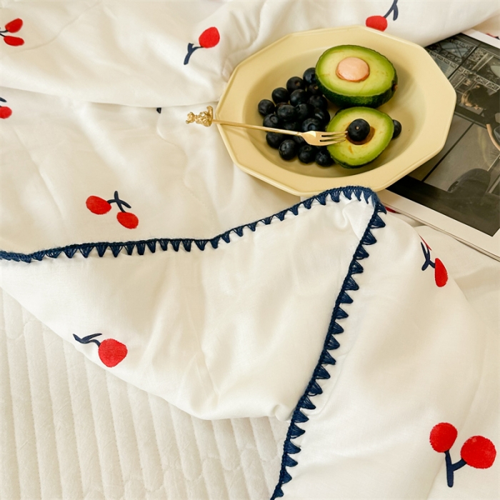 91家纺网 家纺一手货源 找家纺 洋铭区  2023双层纱夏被 氧气维c