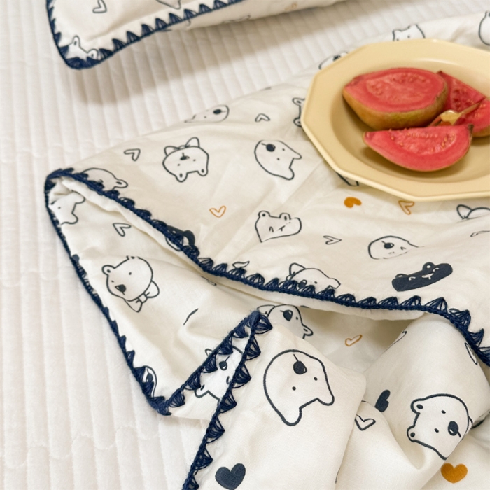 91家纺网 家纺一手货源 找家纺 洋铭区  2023双层纱夏被 小萌狗