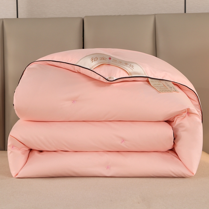91家纺网 家纺一手货源 找家纺 总美伦美 铂金尊享专版刺绣被子被芯冬被春秋被夏被 手工订花被