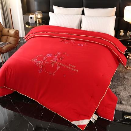 91家纺网 家纺一手货源 找家纺 总美伦美 拉链二合一子母专版刺绣子被芯冬被春秋被夏被手工订花被