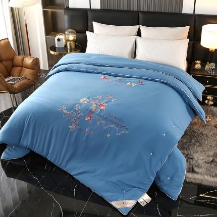 91家纺网 家纺一手货源 找家纺 总美伦美 拉链二合一子母专版刺绣子被芯冬被春秋被夏被手工订花被