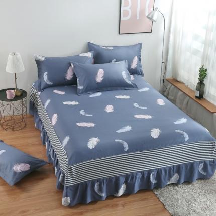 91家纺网 家纺一手货源 找家纺 (总)名优 2023新款13070田园风床裙四套件