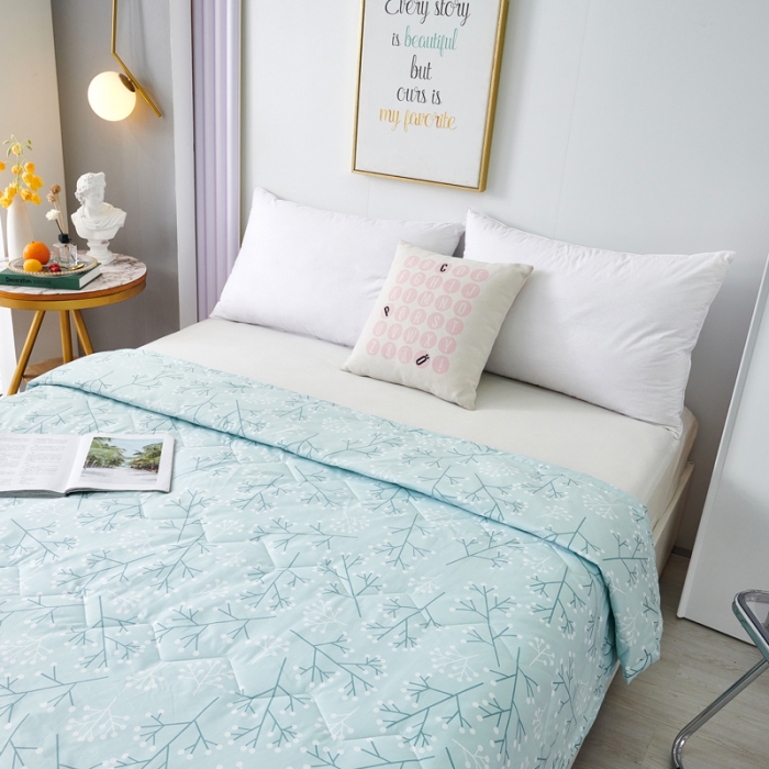 91家纺网 家纺一手货源 找家纺 欧雅搁2025新款水洗棉夏被跑量夏凉被空调被素香