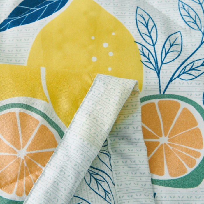 91家纺网 家纺一手货源 找家纺 欧雅搁2025新款水洗棉夏被跑量夏凉被空调被夏日柠檬