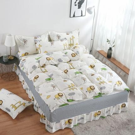 名优 2023新款13070田园风床裙四套件 快乐旅途