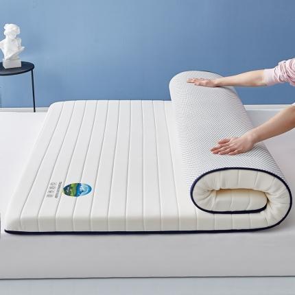子鹏床垫 2023新款单包边纯色床垫 横纹-富士山白色
