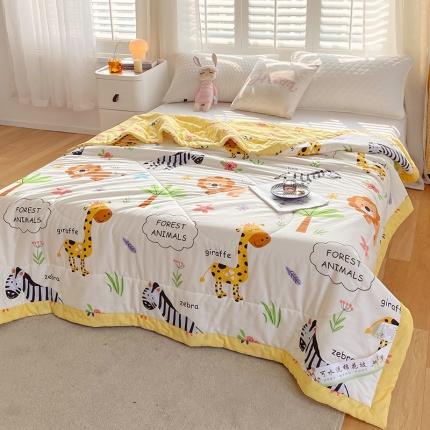 91家纺网 家纺一手货源 找家纺 眠优居 2023新款全棉棉花印花夏被 欢乐谷